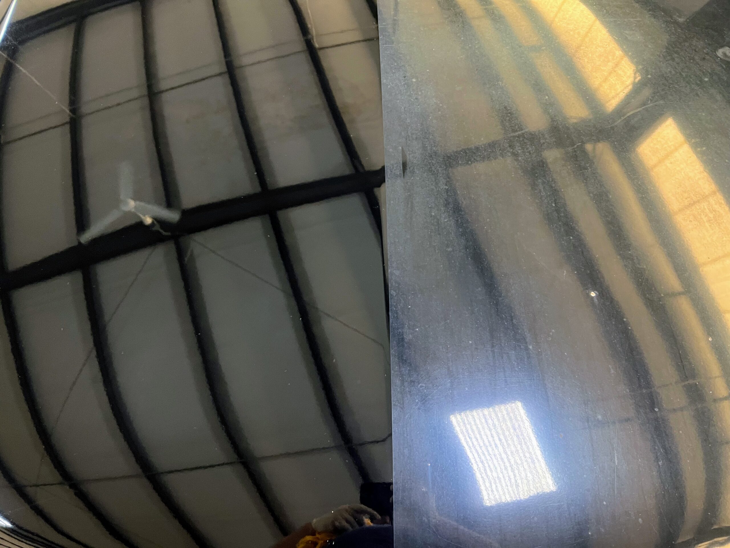 Paint correction before and after comparison